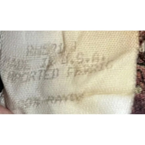 Vintage Karen Kane Red Size 12 Top Paisley Short Sleeve Made In USA Party Travel - Picture 8 of 9